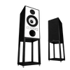 Mission 770 Speakers in Black Oak with StandsBookshelf SpeakersMissionVinyl Revival