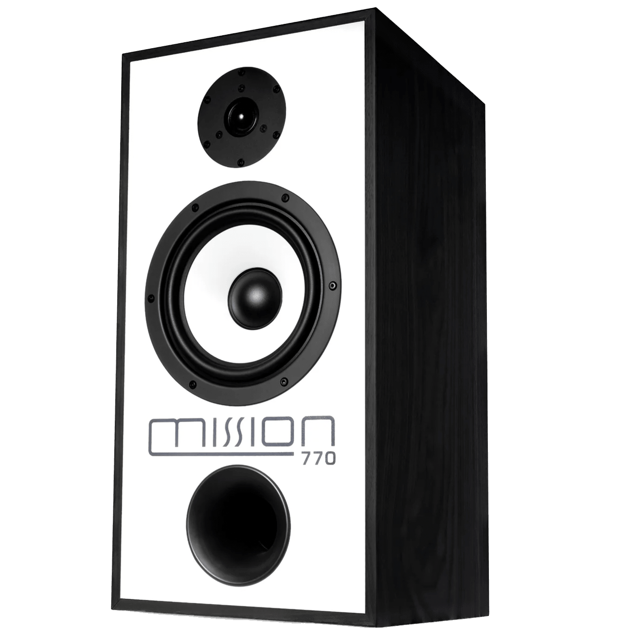 Mission 770 Speakers in Black Oak with StandsBookshelf SpeakersMissionVinyl Revival