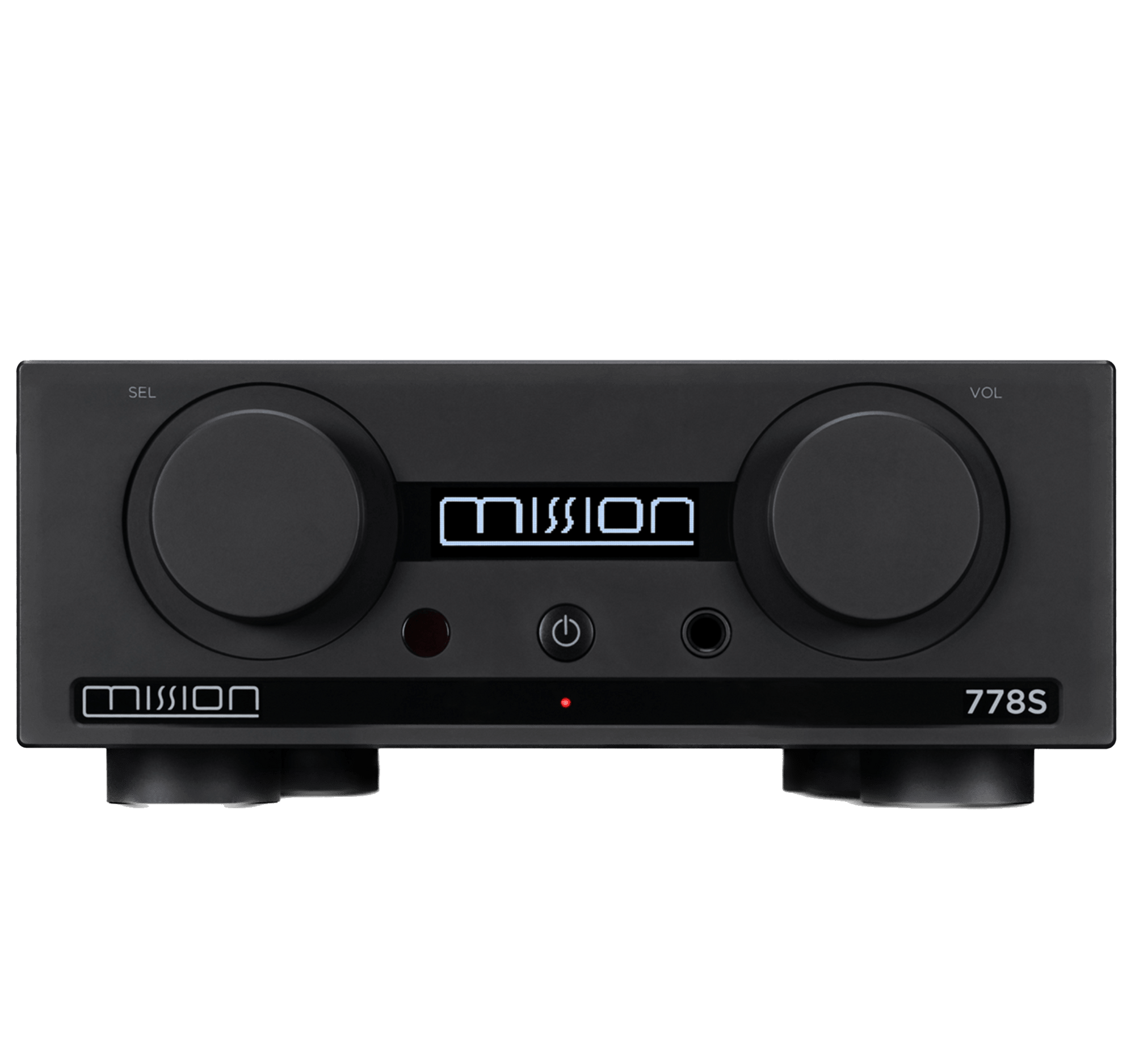 Mission 778S Wireless Music Streamer in Black, front