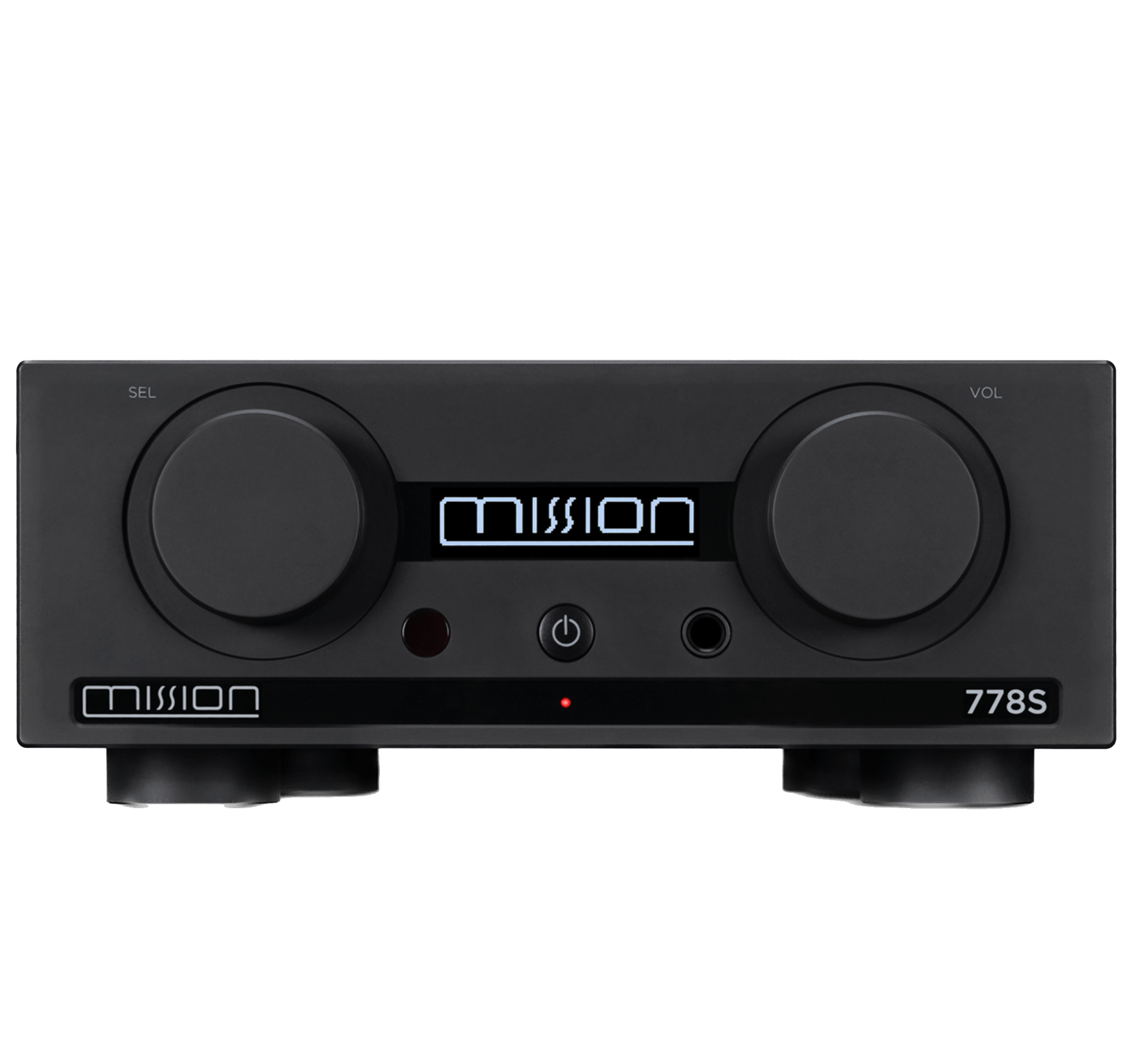 Mission 778S Wireless Music Streamer in Black, front
