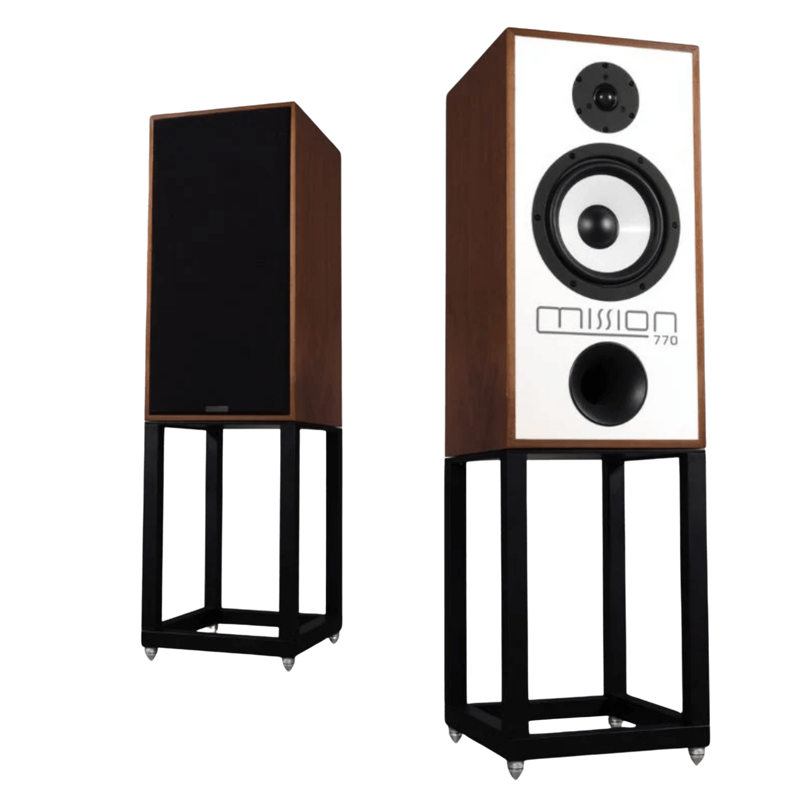 Mission 770 Speakers in Walnut with StandsBookshelf SpeakersMissionVinyl Revival