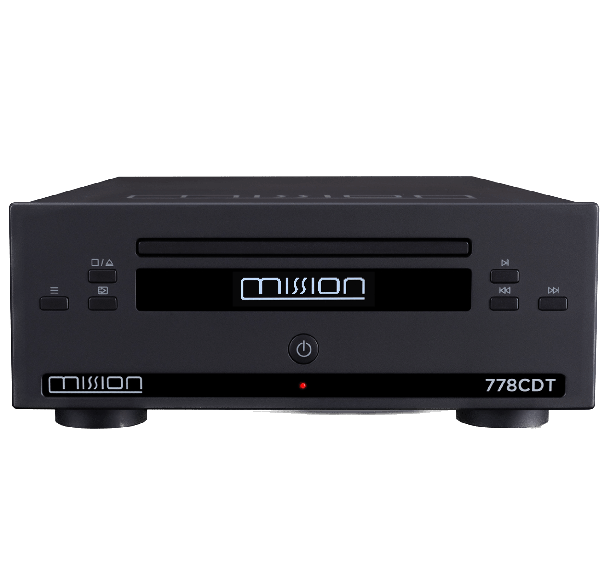 Mission 778CDT CD Transport Also available in Black, front of unit