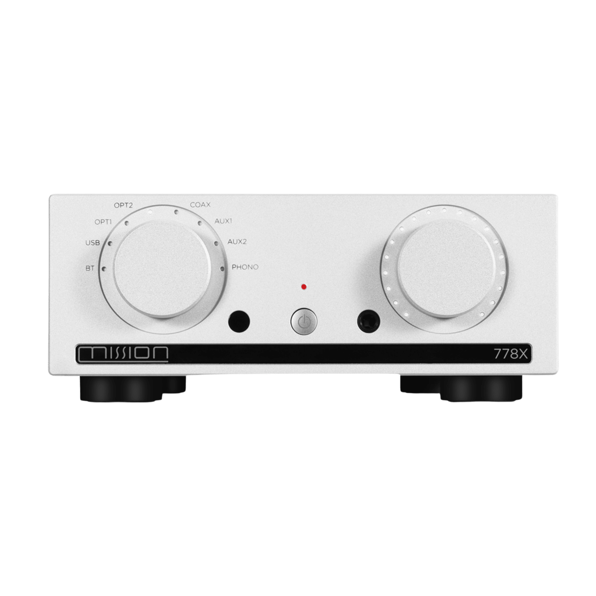 Mission 778X Integrated Amplifier also available in silver, front
