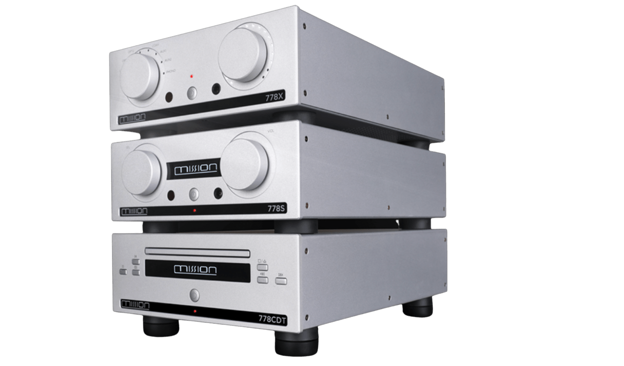 Mission 778CDT CD Transport in Silver, bundled up with the 778X Integrated Amplifier and the 778S Wireless Music Streamer