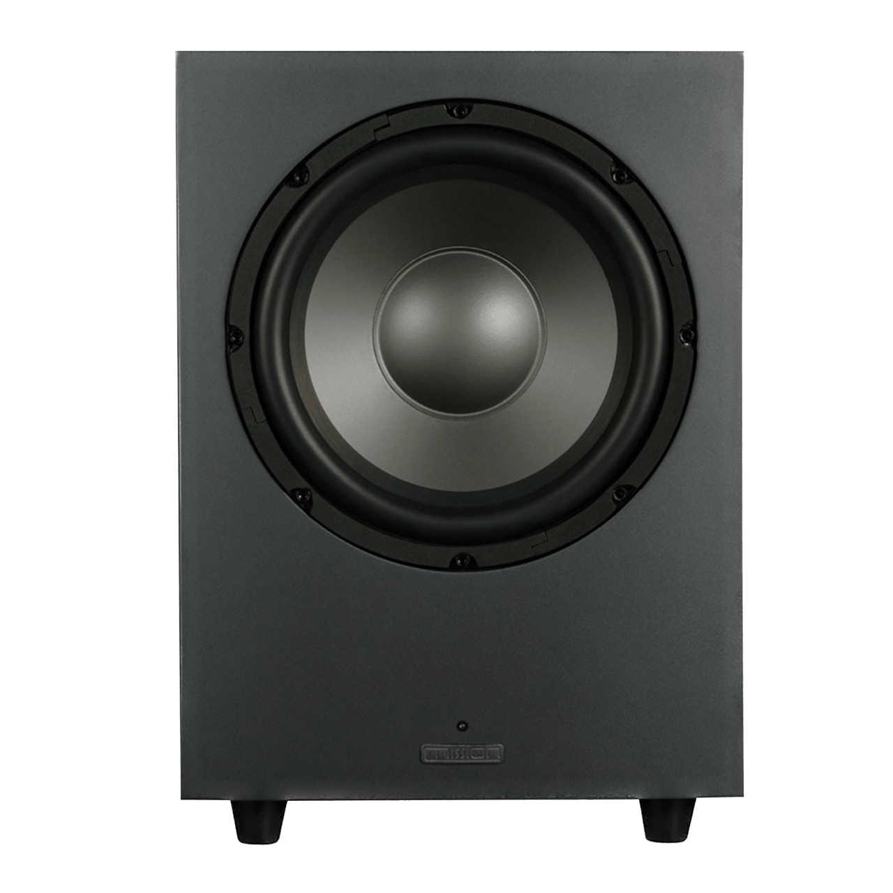 Mission LX-10SUB MKII Active Dynamic Drive IB Subwoofer in Lux Black Matte, front
