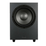 Mission LX-10SUB MKII Active Dynamic Drive IB Subwoofer in Walnut, front