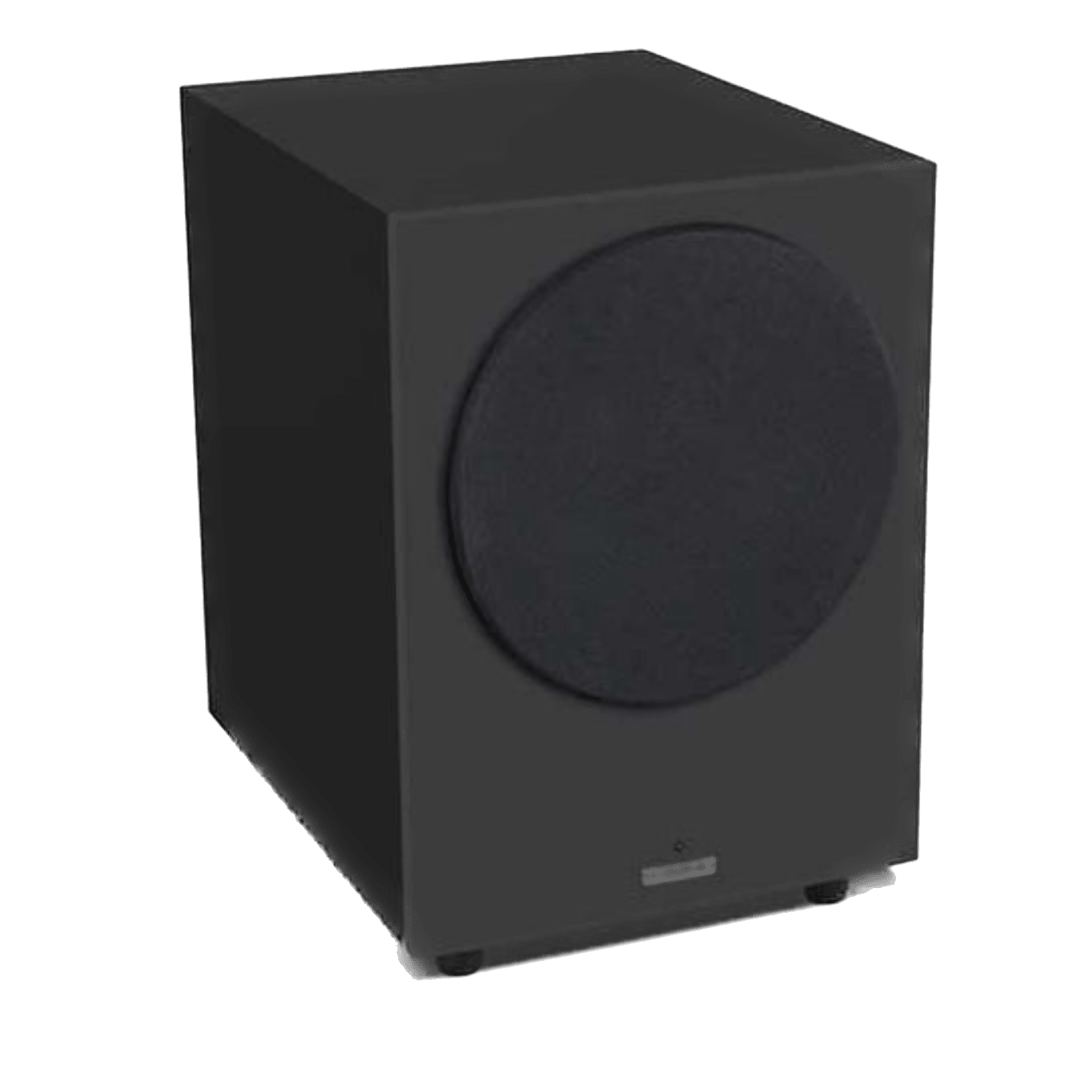 Mission LX-10SUB MKII Active Dynamic Drive IB Subwoofer also available in Lux Black Matte, shown with grille