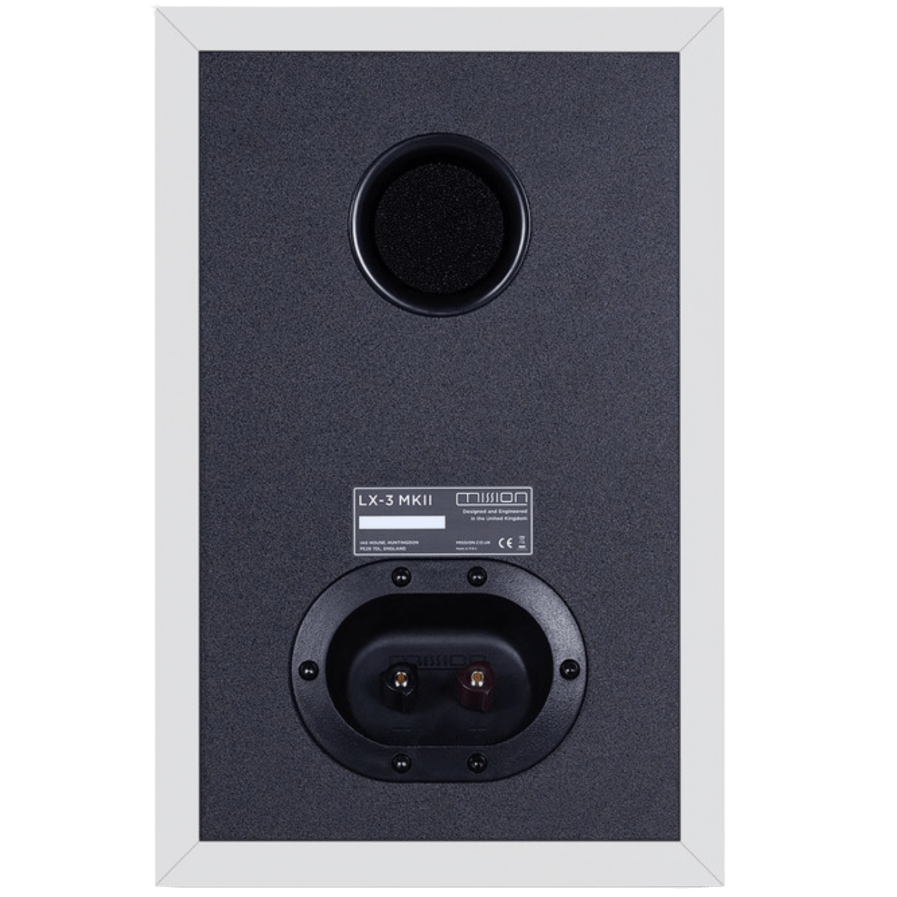 Mission LX-3 MKII Speakers in Lux White Matte, back