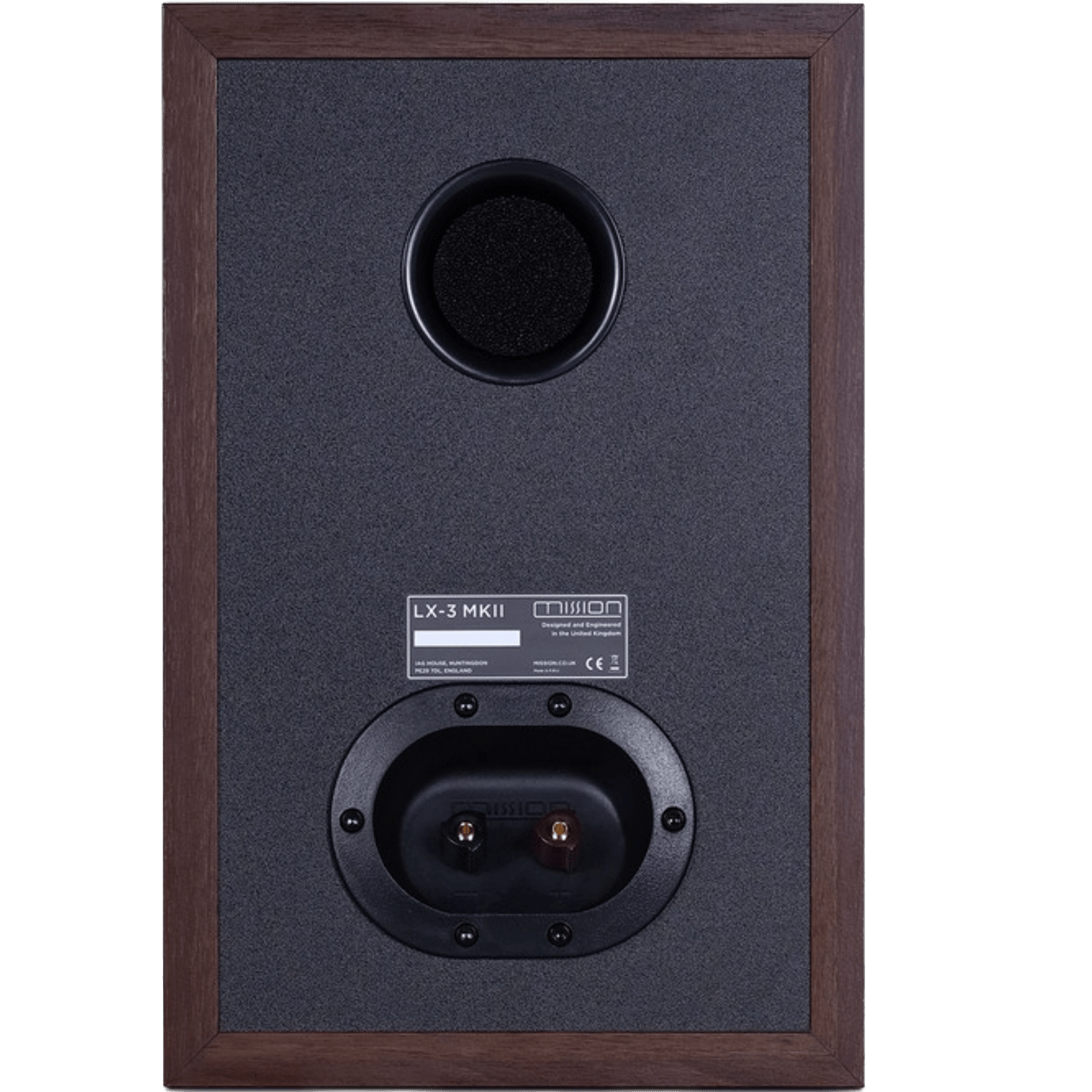 Mission LX-3 MKII Speakers in Walnut, rear