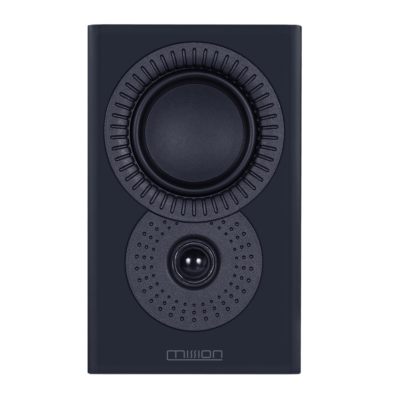 Mission LX1- MKII Speakers in Lux Black Matte, front of speaker