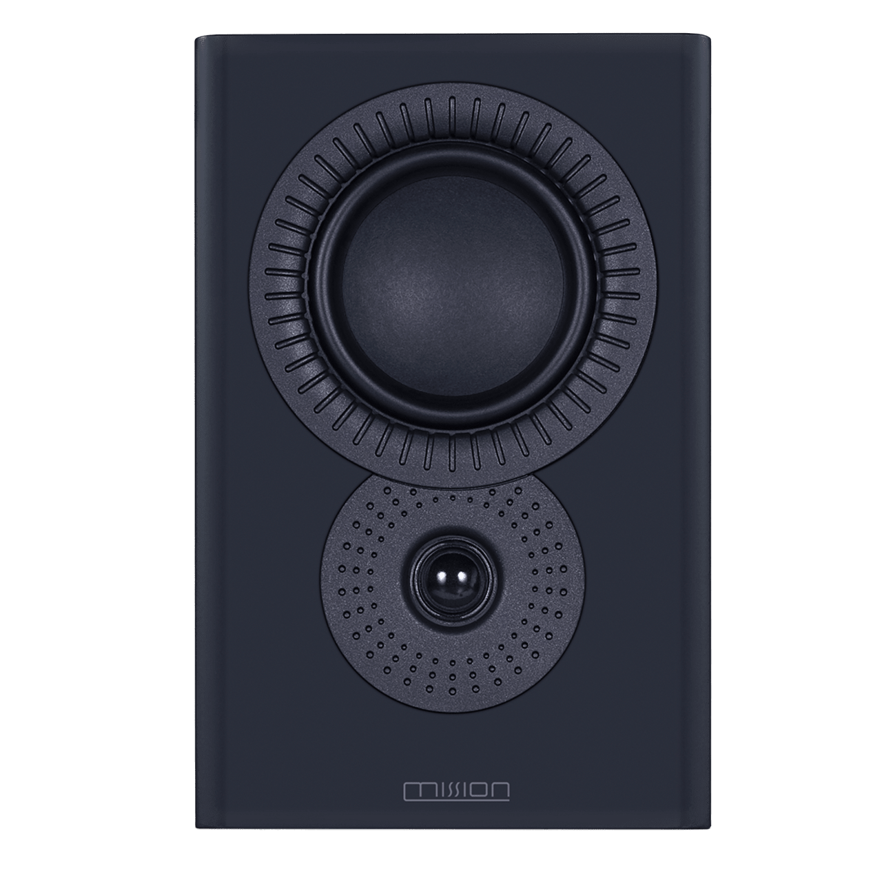 Mission LX-2 MK II Bookshelf Speakers in Lux Black Matte, front