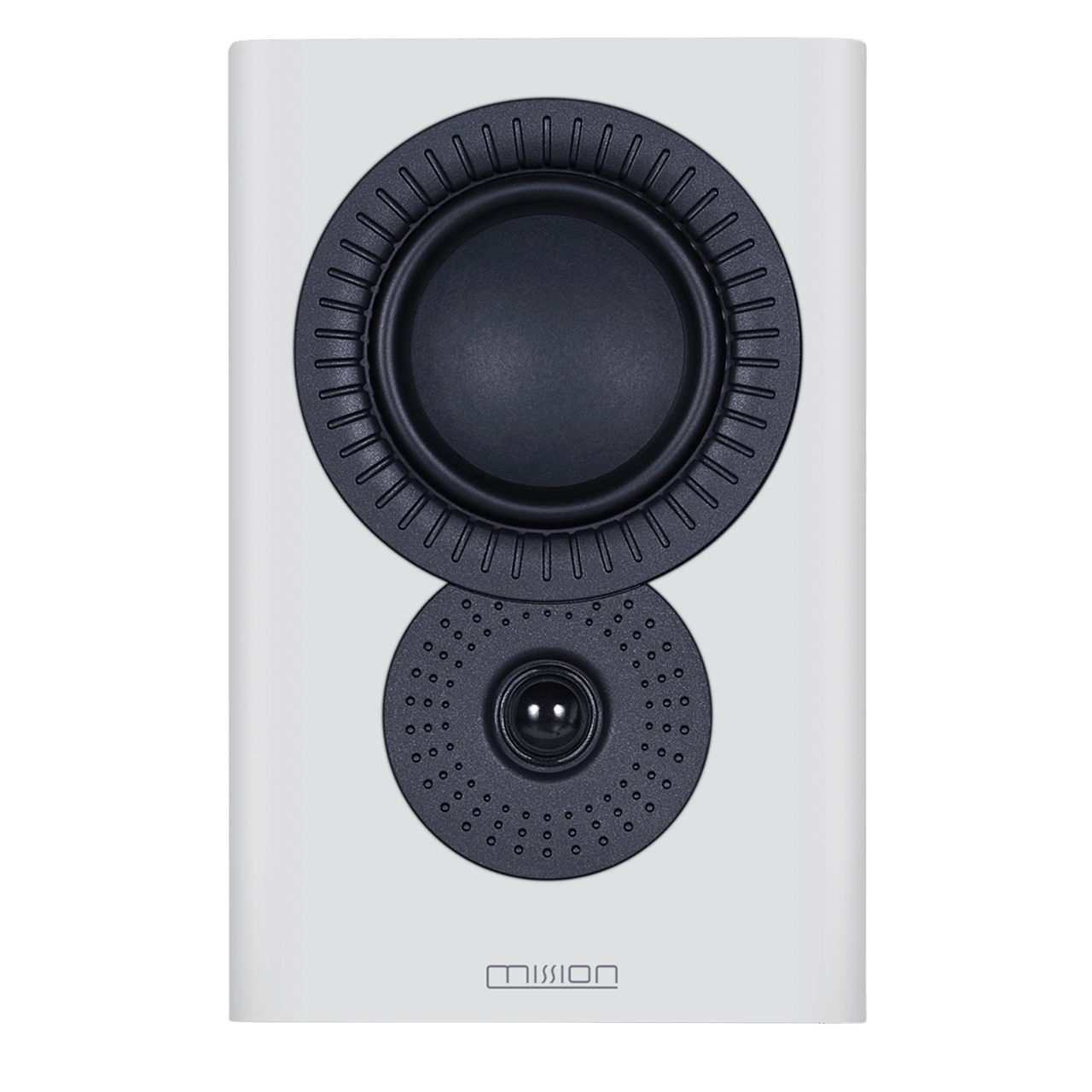 Mission LX-2 MK II Bookshelf Speakers in Lux White Matte, front