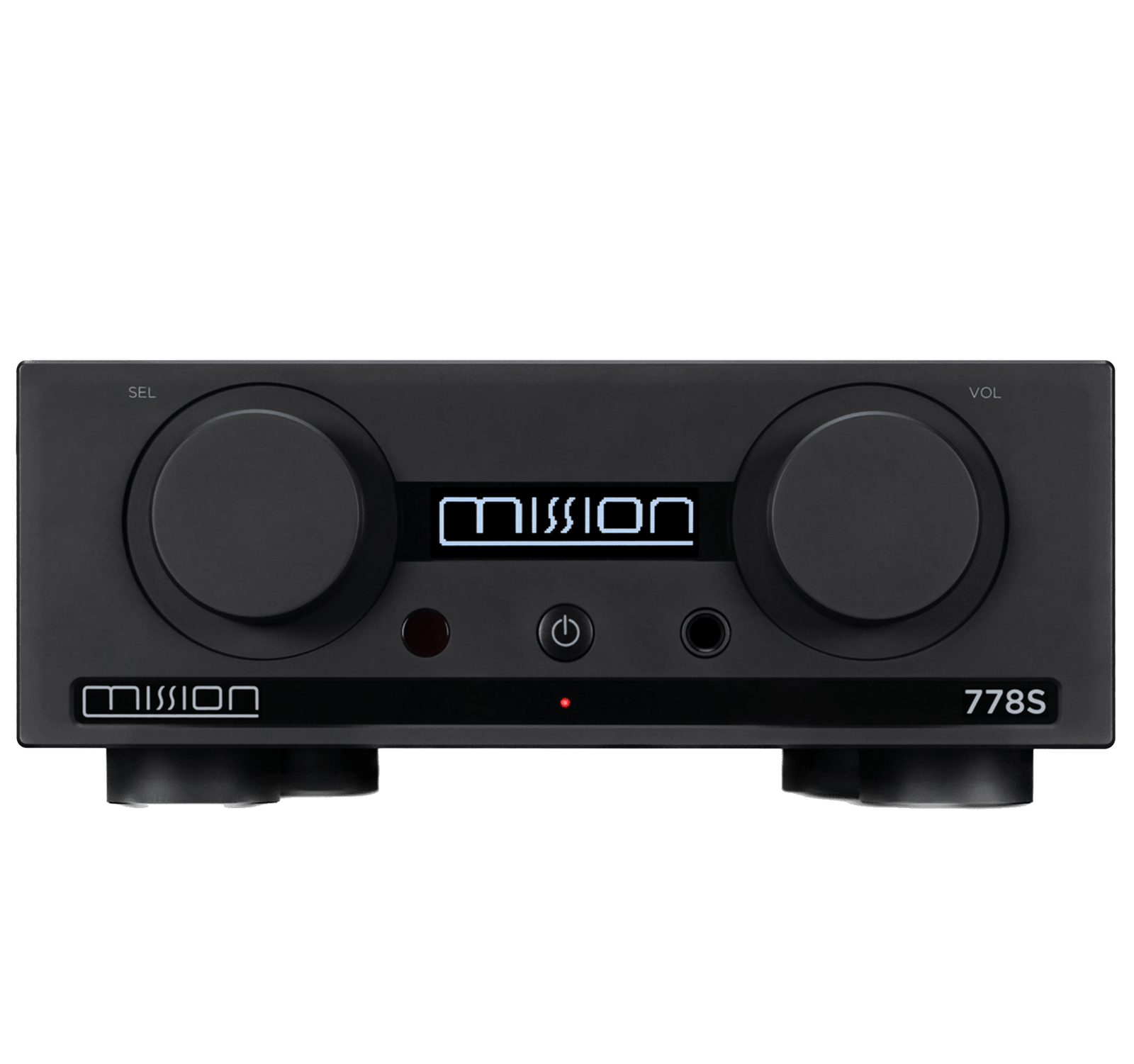 Mission 778S Wireless Music Streamer in Black, front