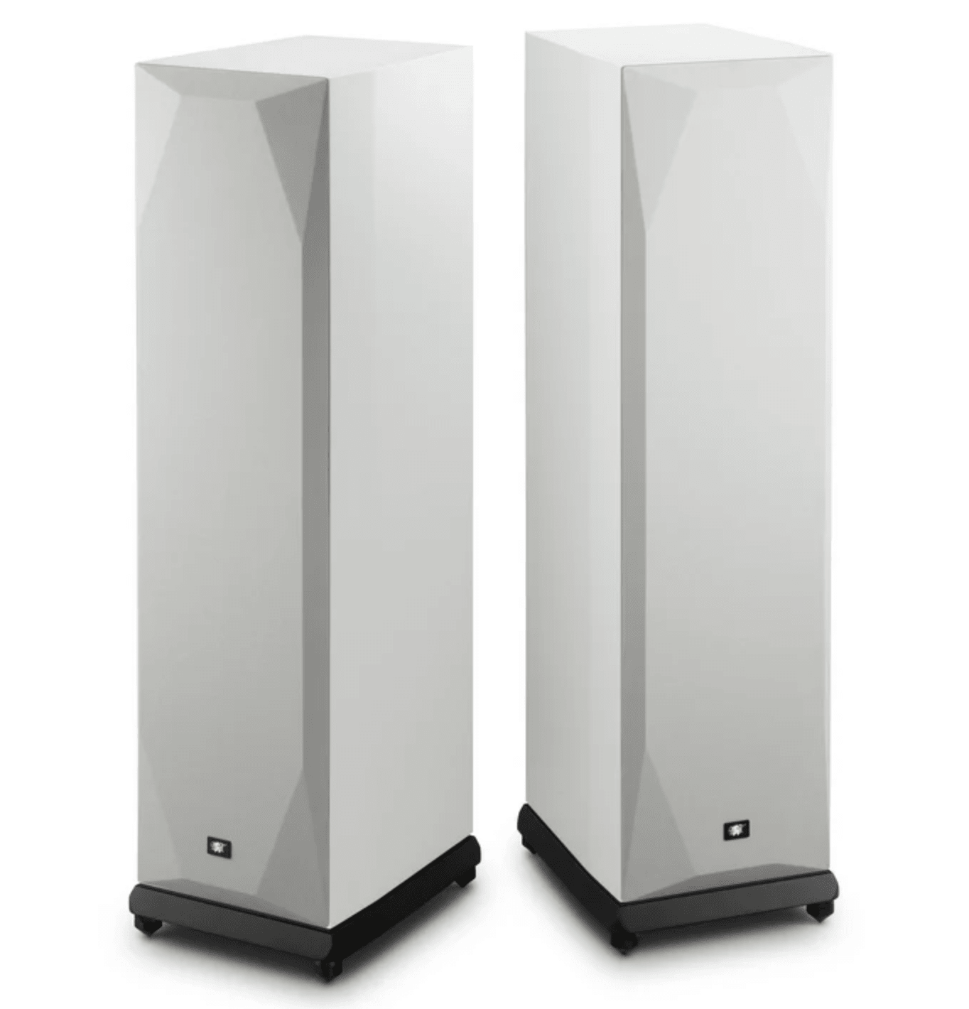 Mobile Fidelity SourcePoint 888 Floorstanding Speakers Pair in white, with grille.