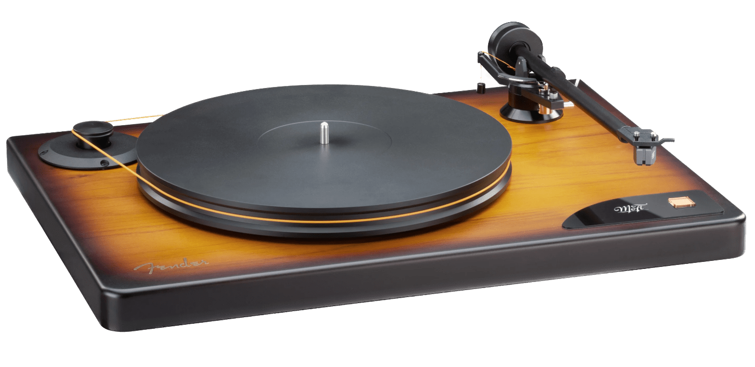 MoFi Electronics American Vintage Turntable, angled right
