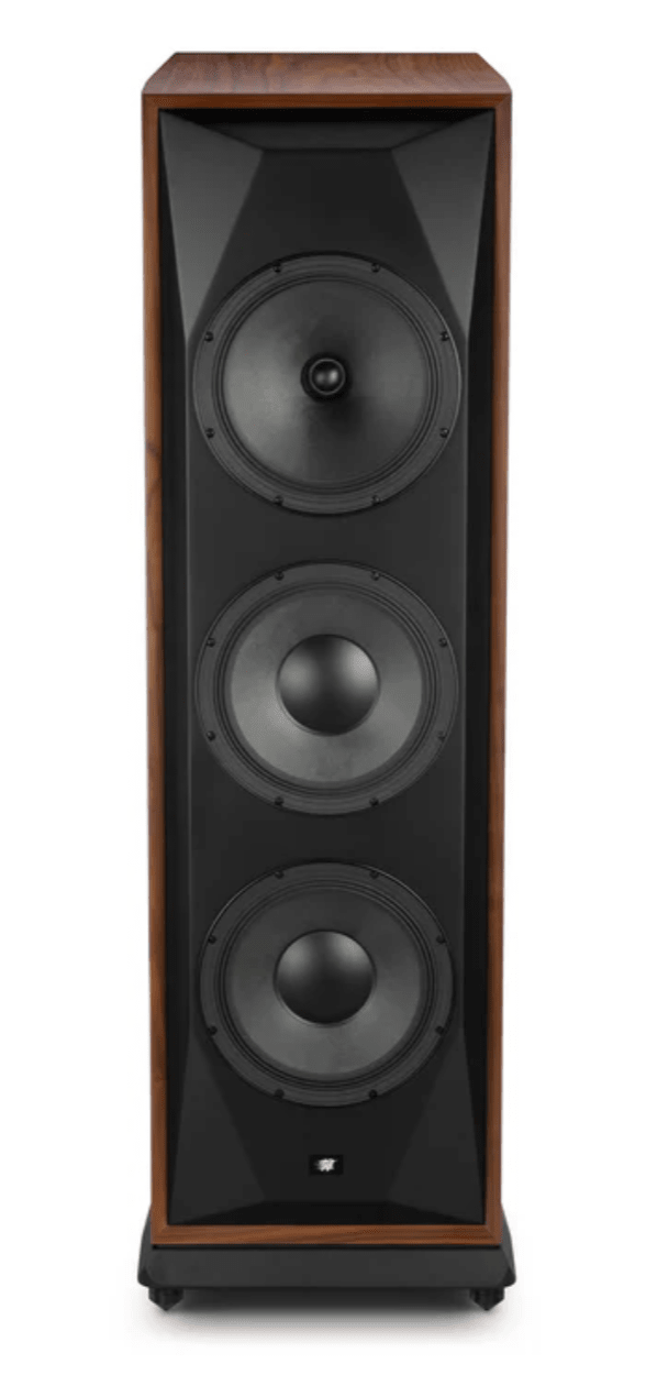 MoFi Electronics SourcePoint V10 Master Edition Floorstanding Speakers in Satin Walnut, Individual speaker, no grille