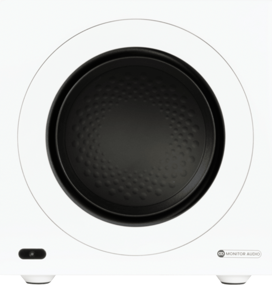 Monitor Audio Anthra W10 Subwoofer, in Satin White, front