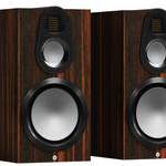 Monitor Audio Gold 100 6G Standmount Speakers (pair) in Macassar Wood Veneer, no grille
