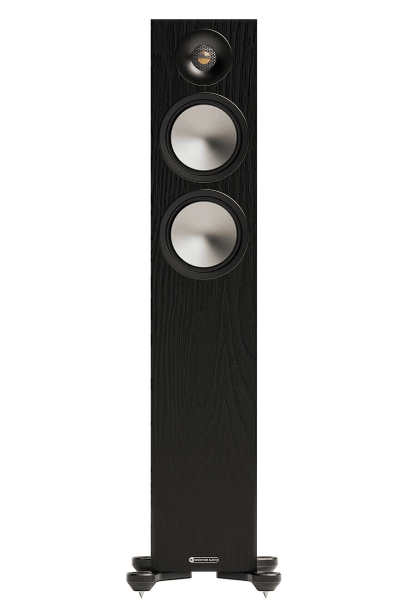 Monitor Audio Bronze 300 7G Floorstanding Speakers Individual speaker in black, front