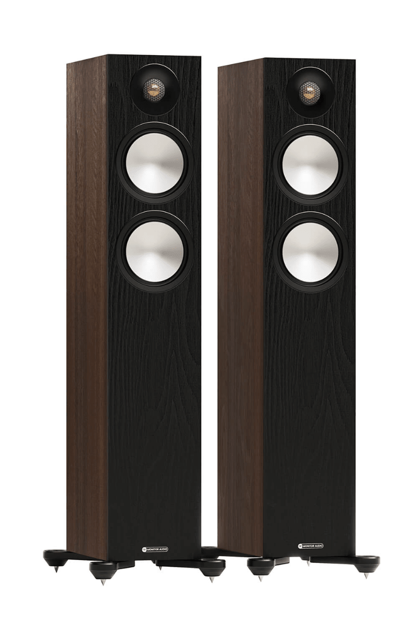 Monitor Audio Bronze 300 7G Floorstanding Speakers (pair) in walnut