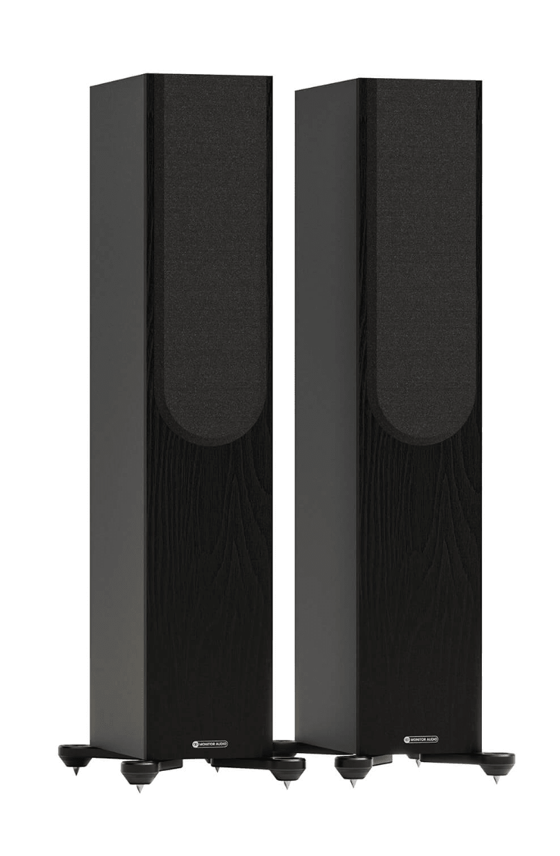 Monitor Audio Bronze 300 7G Floorstanding Speakers (pair) in black with Grille