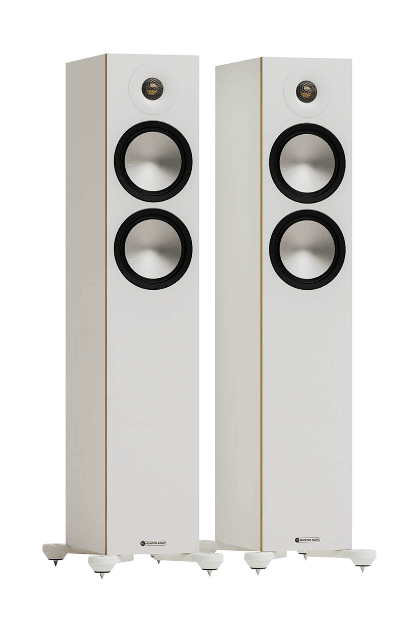 Monitor Audio Bronze 300 7G Floorstanding Speakers (pair) in white