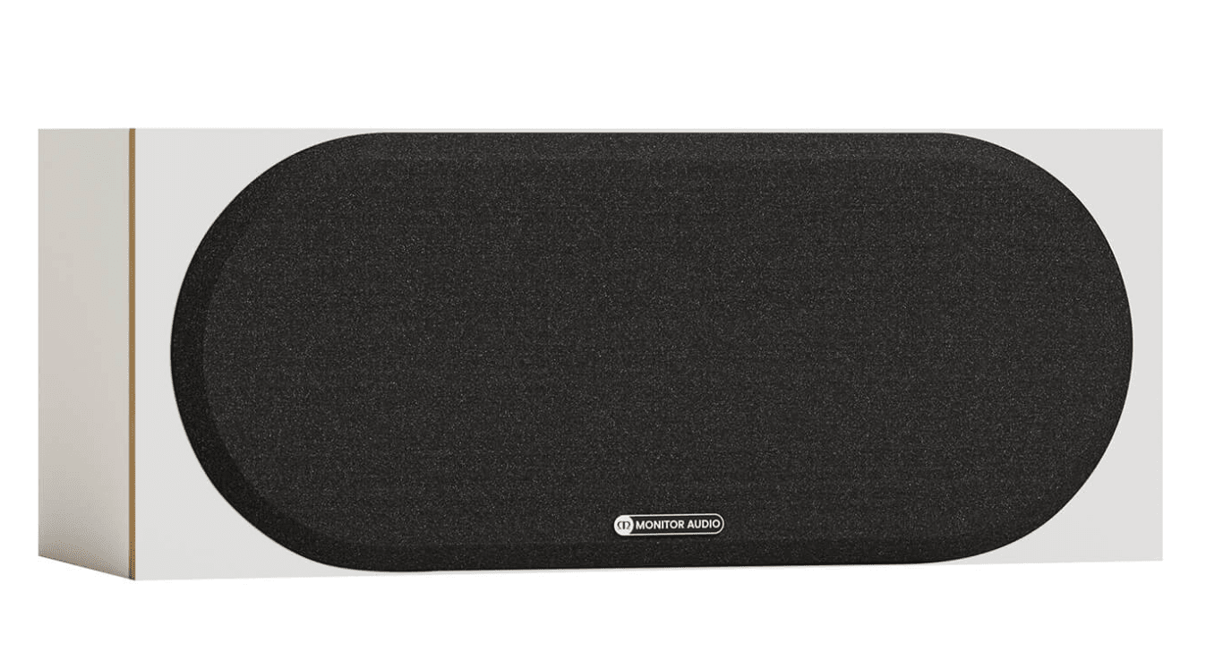 Monitor Audio Bronze Centre 7G Centre Speaker in white, with grille