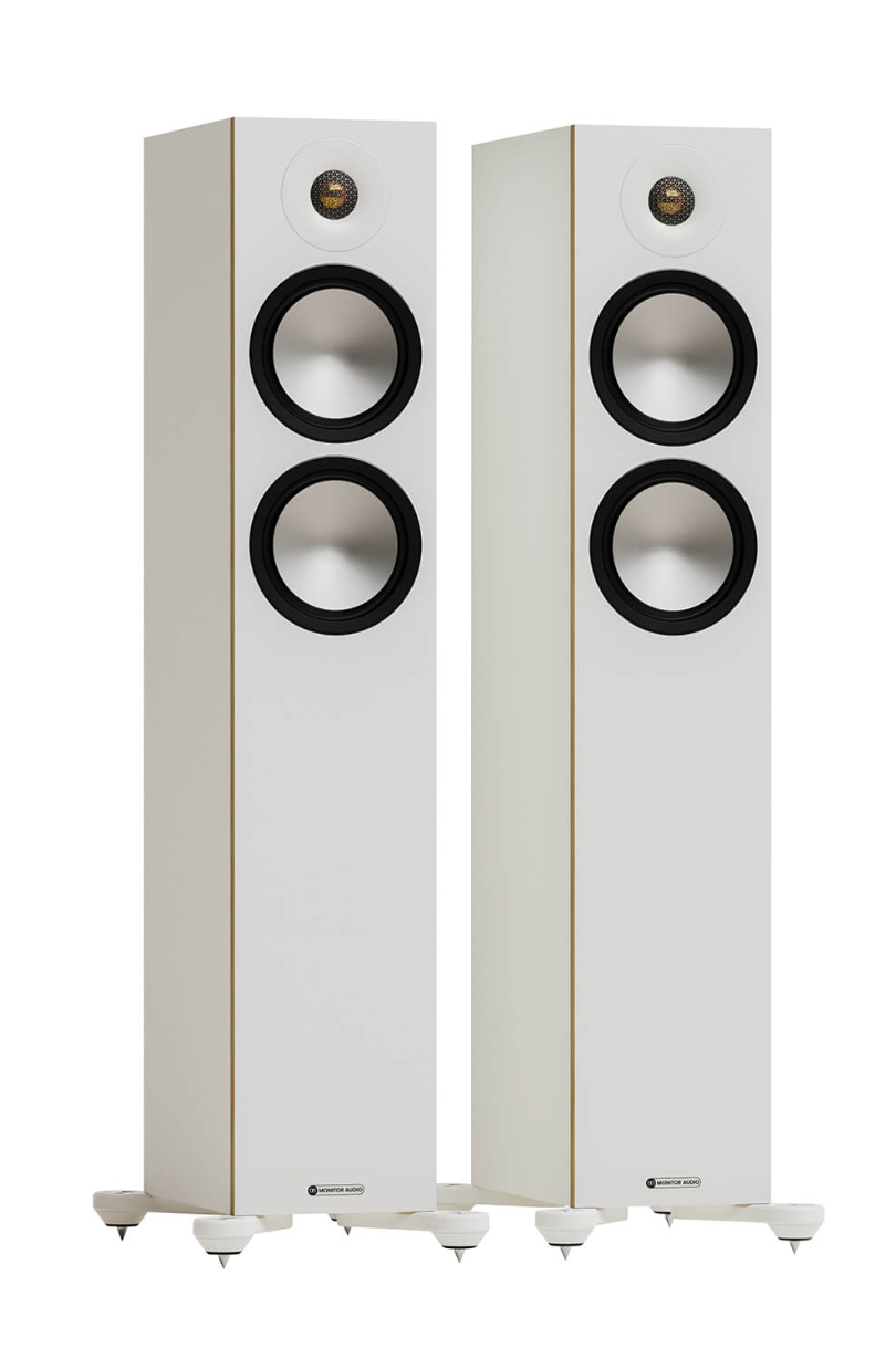 Monitor Audio Bronze 300 7G Floorstanding Speakers (pair) in white