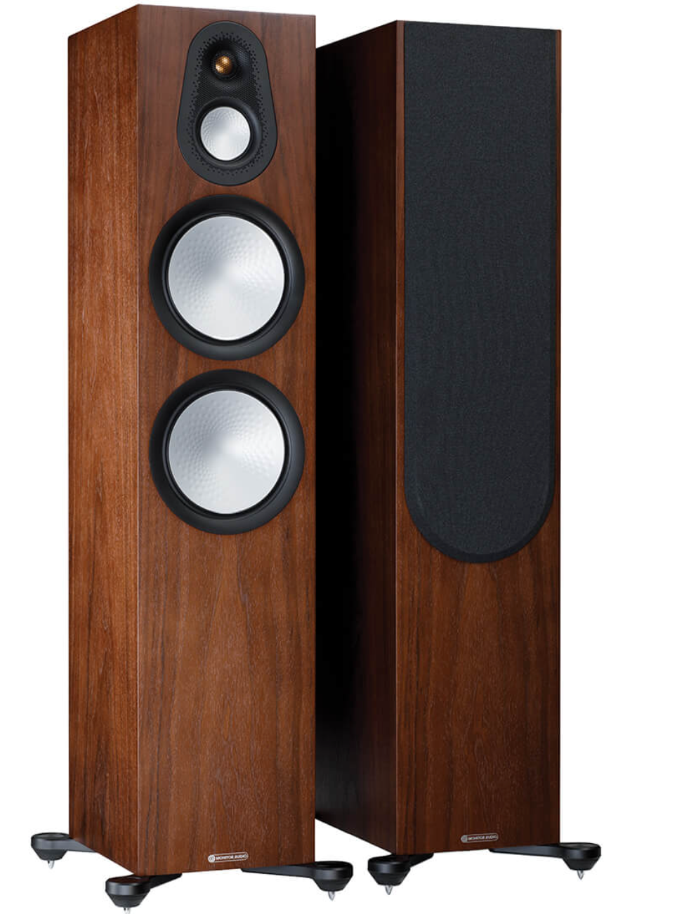 Monitor Audio Silver 500 7G Floorstanding Speakers (pair) in Natural Walnut