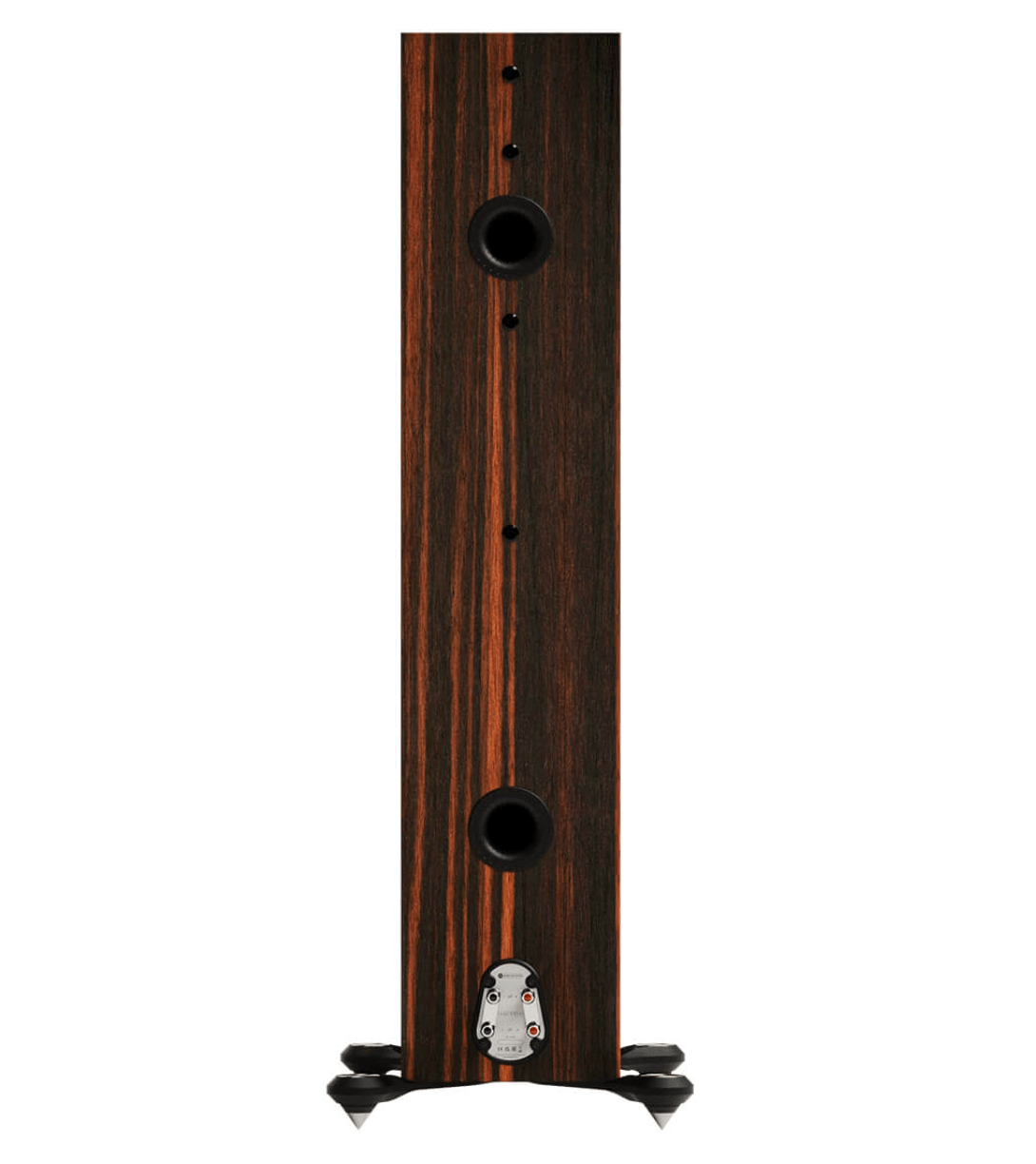 Monitor Audio Gold 500 6G Floorstanding Speaker in Macassar Wood Veneer, back of individual speaker