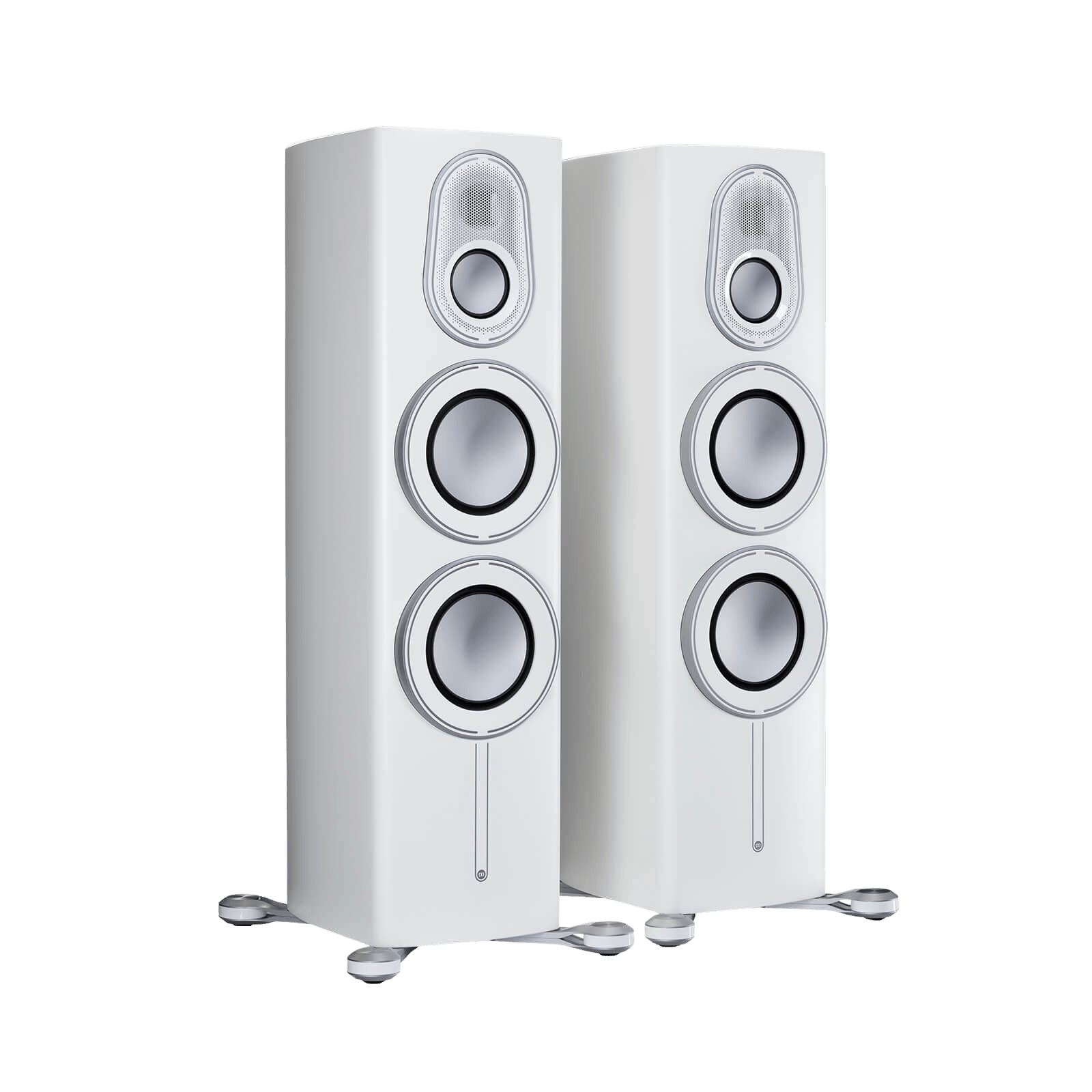 Monitor Audio Platinum 300 3G Floorstanding Speakers, pair in Pure Satin White