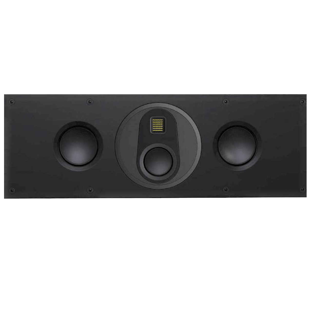 Monitor Audio Platinum 3G In-Wall Speaker, front and horizontal without mesh 