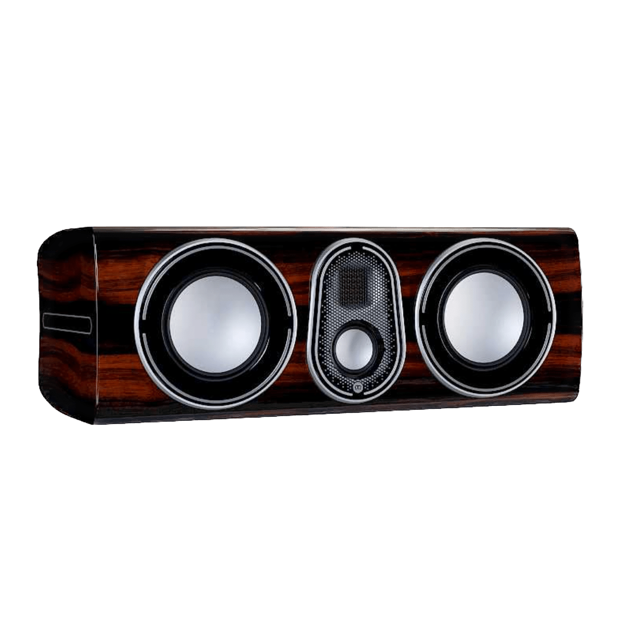Monitor Audio Platinum C250 3G Centre Speaker in Piano Ebony, angled