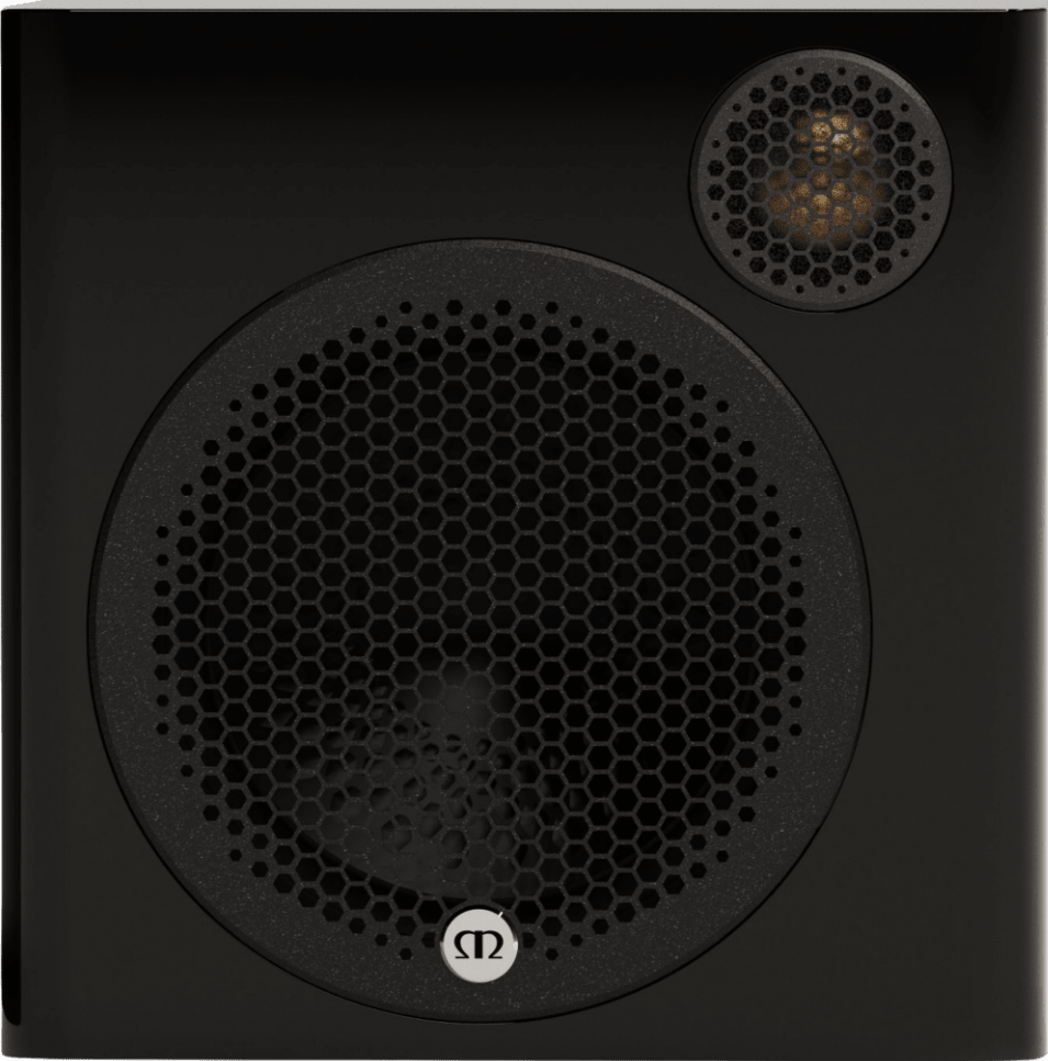Monitor Audio Radius 1(4G) Bookshelf Speaker  in Gloss  Black, front