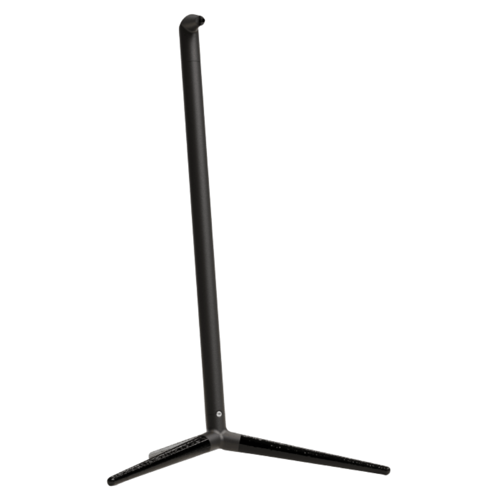 Monitor Audio Radius Floor Stand (4G) Speaker Stands in Black, individual stand, angled