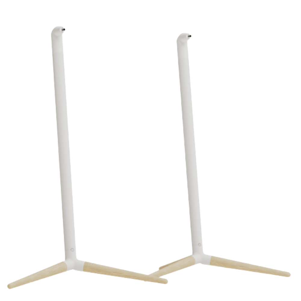 Monitor Audio Radius Floor Stand (4G) Speaker Stands in White, pair