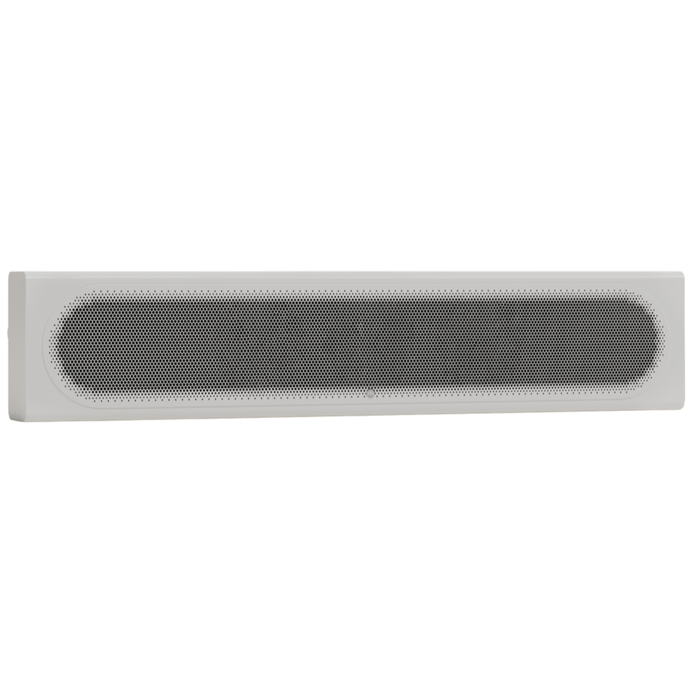 Monitor Audio Radius On-Wall 4G Speaker in white, angled