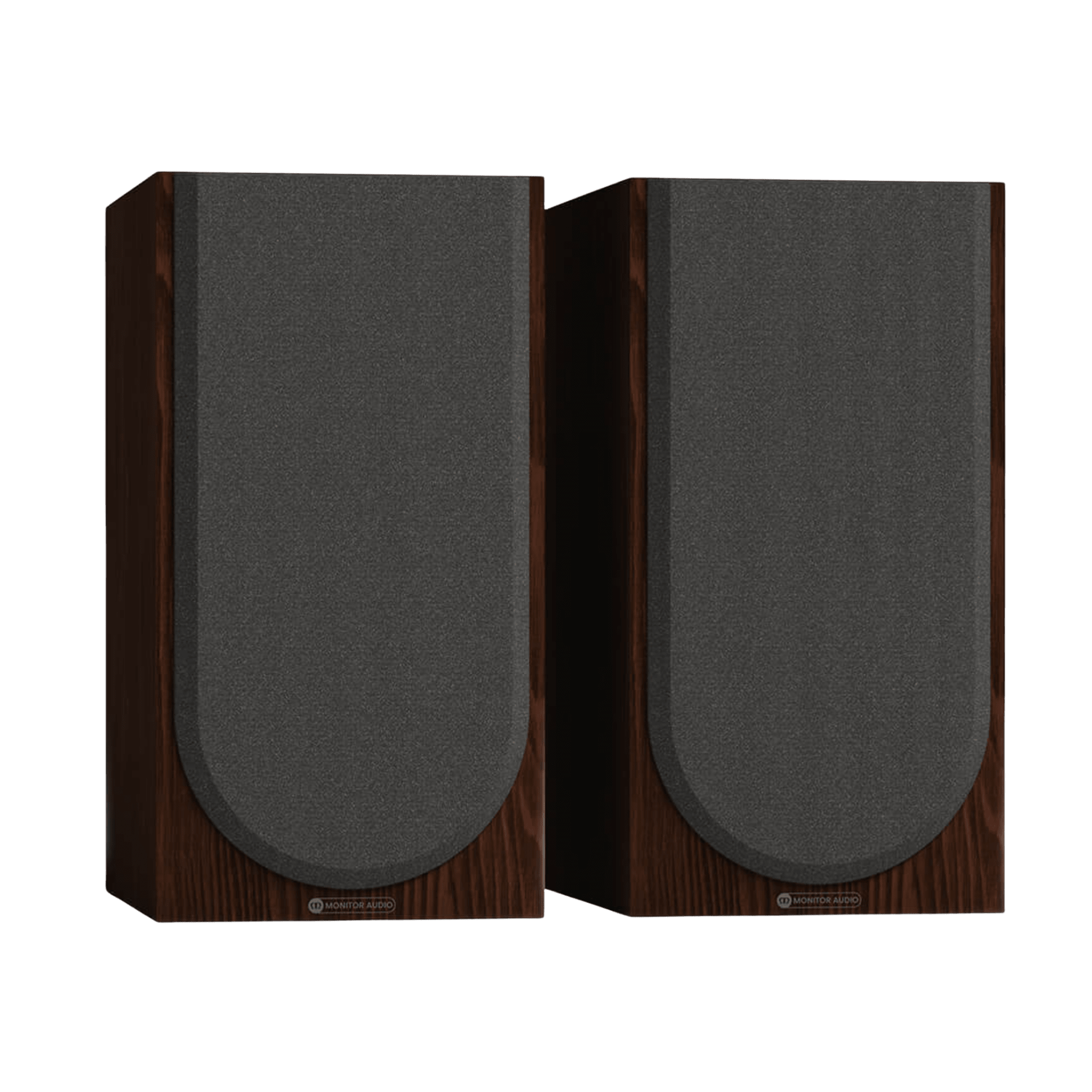 Monitor Audio Silver 100 8G Standmount Speakers  in European Walnut with grilles