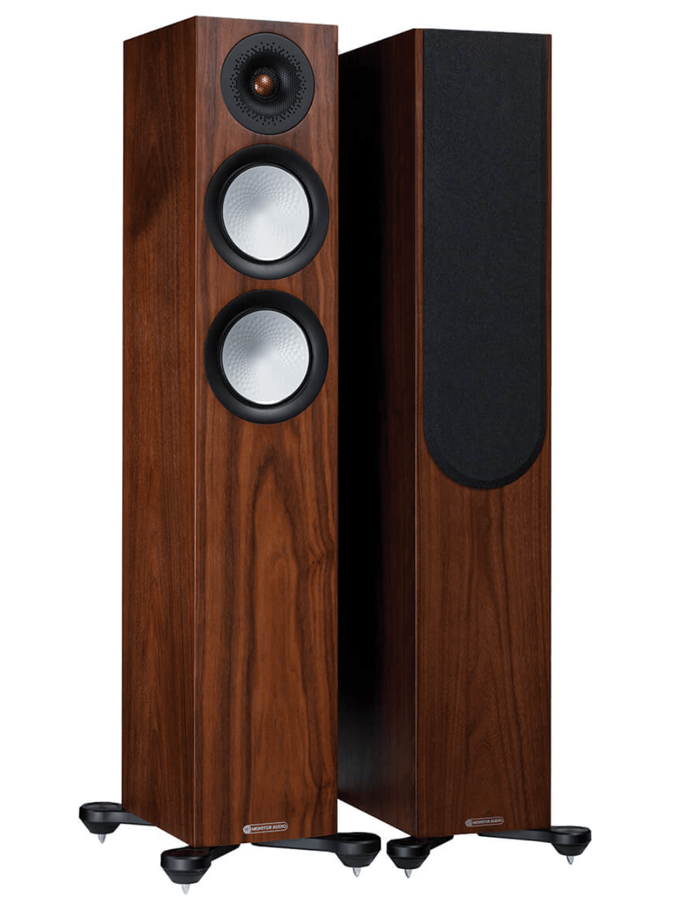 Monitor Audio Silver 200 7G Floorstanding Speakers (pair) in Natural Walnut