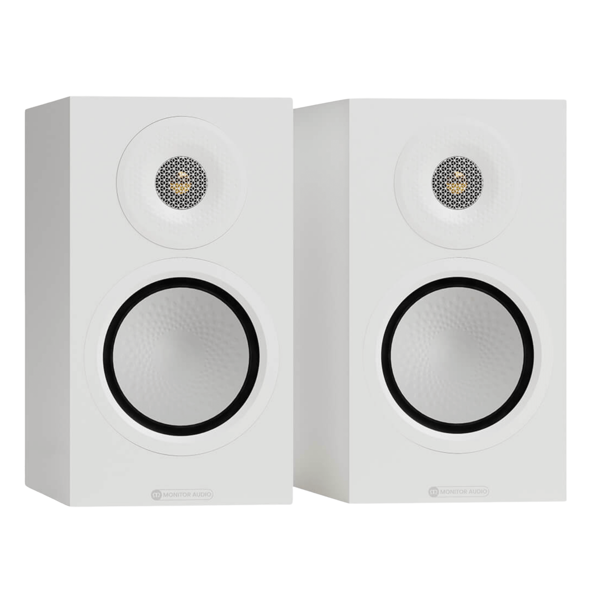 Monitor Audio Silver 50 8G Bookshelf Speakers in Satin White without grilles