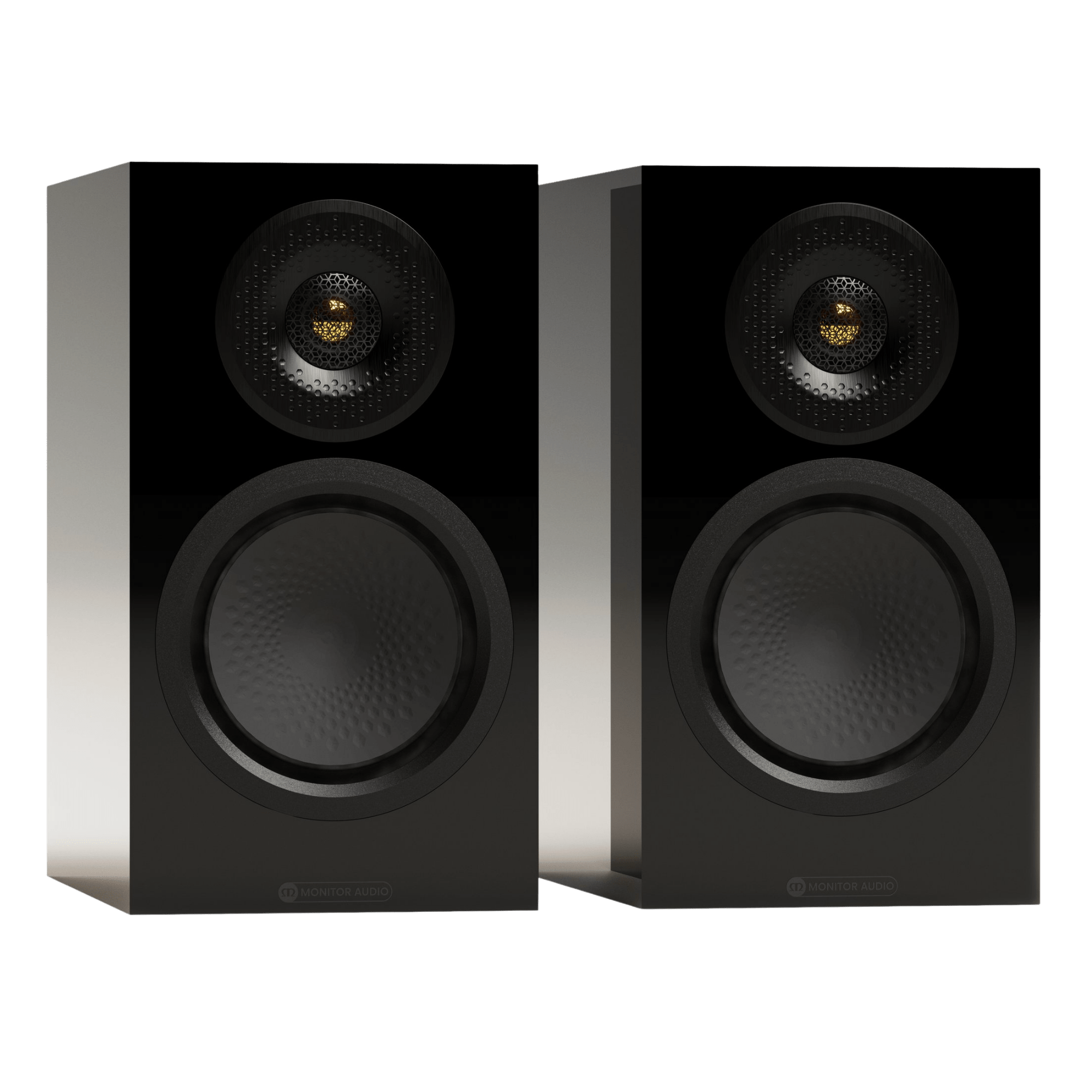Monitor Audio Silver 50 8G Bookshelf Speakers in High Gloss Black without grilles
