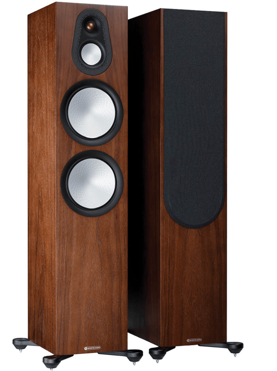 Monitor Audio Silver 500 7G Floorstanding Speakers (pair) in Natural Walnut