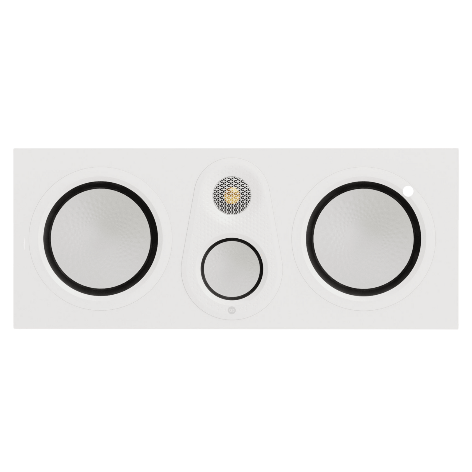 Monitor Audio Silver Centre 8G Speaker, front in Satin White without Grille