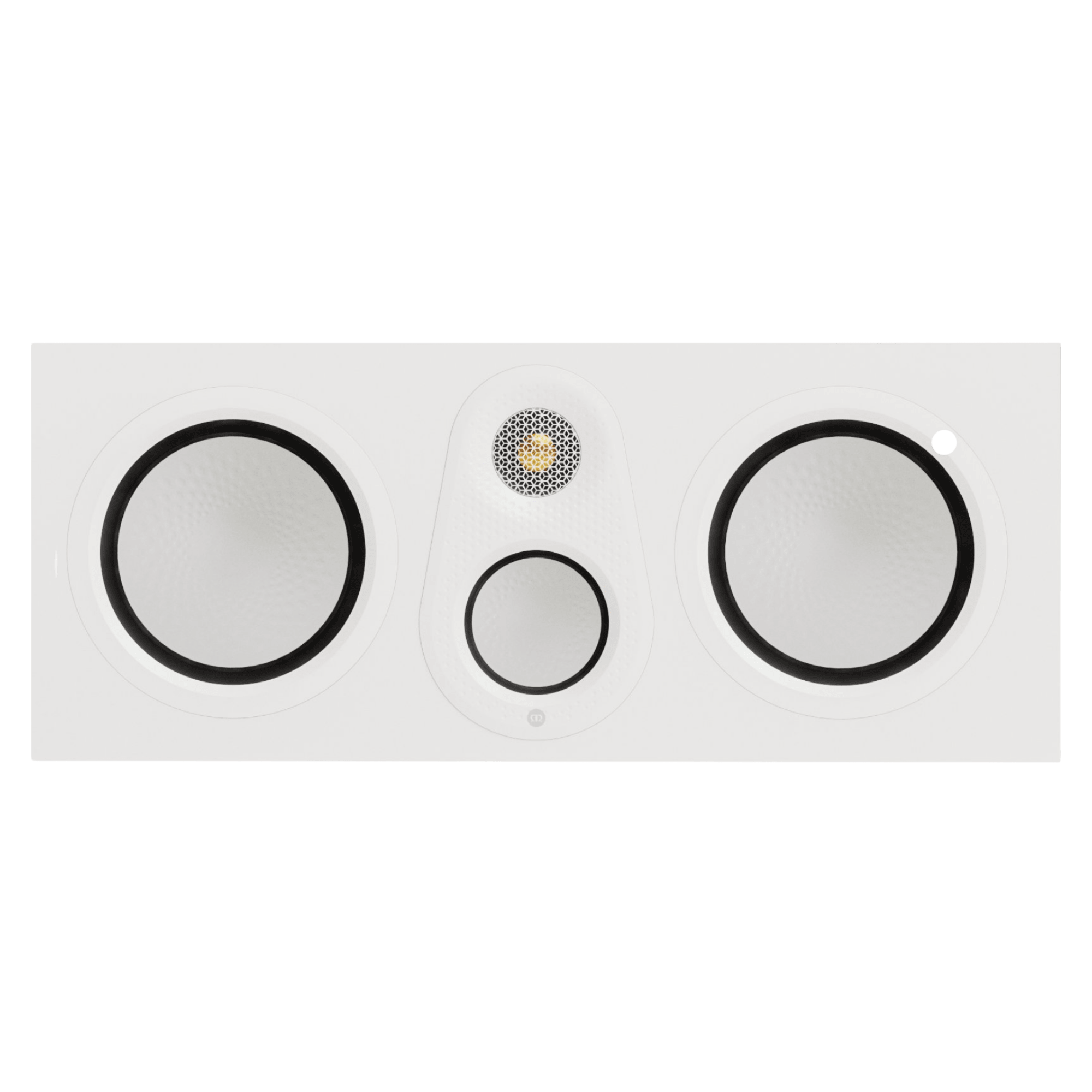 Monitor Audio Silver Centre 8G Speaker, front in Satin White without Grille