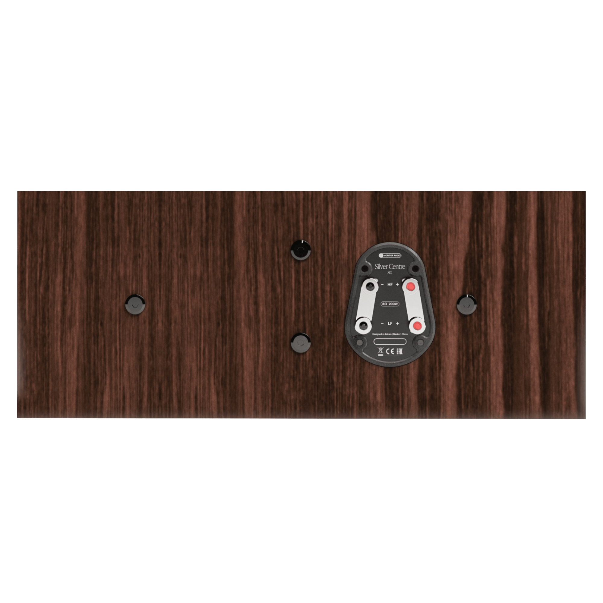 Monitor Audio Silver Centre 8G Speaker, back in European Walnut 