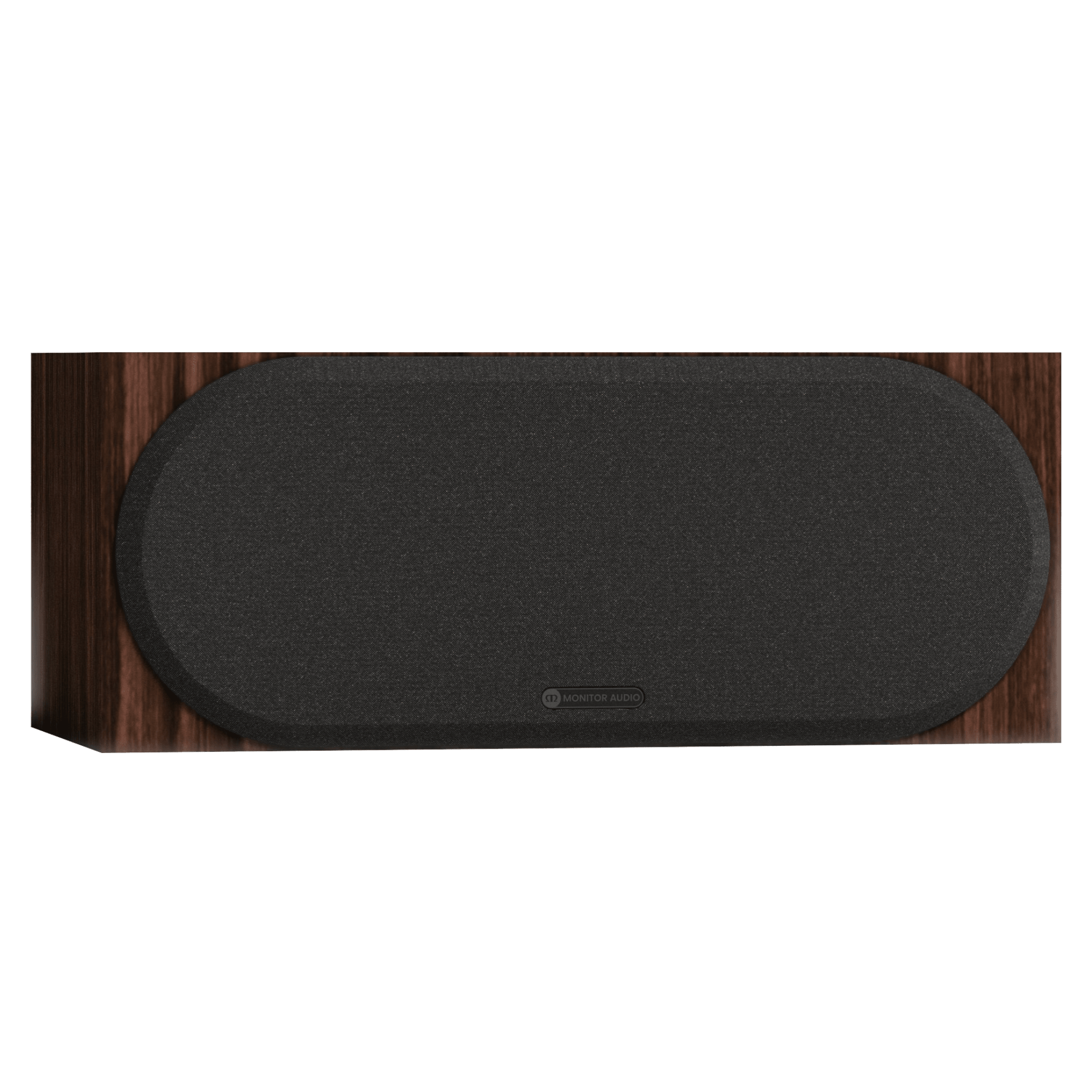 Monitor Audio Silver Centre 8G Speaker, angled in European Walnut with Grille