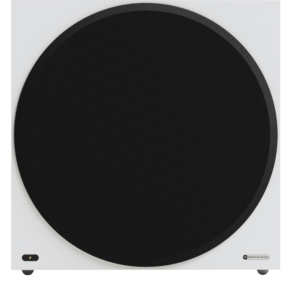 Monitor Audio Vestra W15 Subwoofer in Matte White, front view