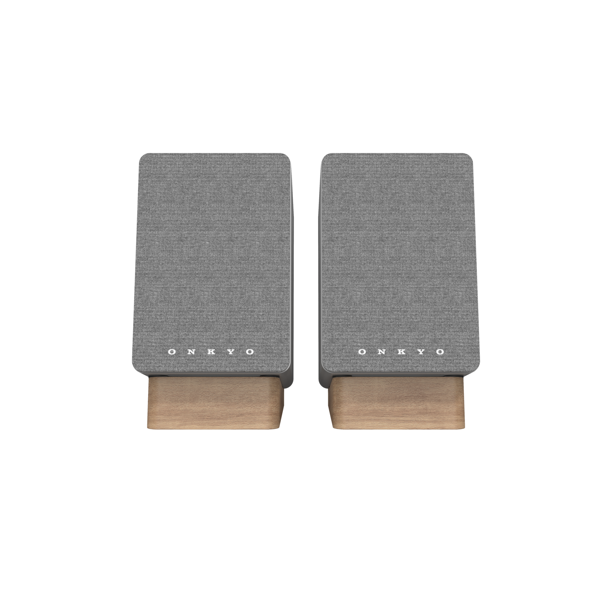 Onkyo GX-10DB Powered Speaker in White pair, with grilles