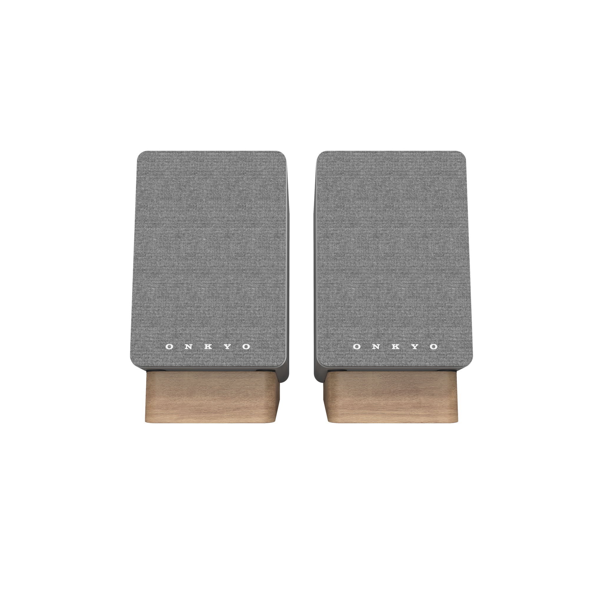 Onkyo GX-10DB Powered Speaker in White pair, with grilles