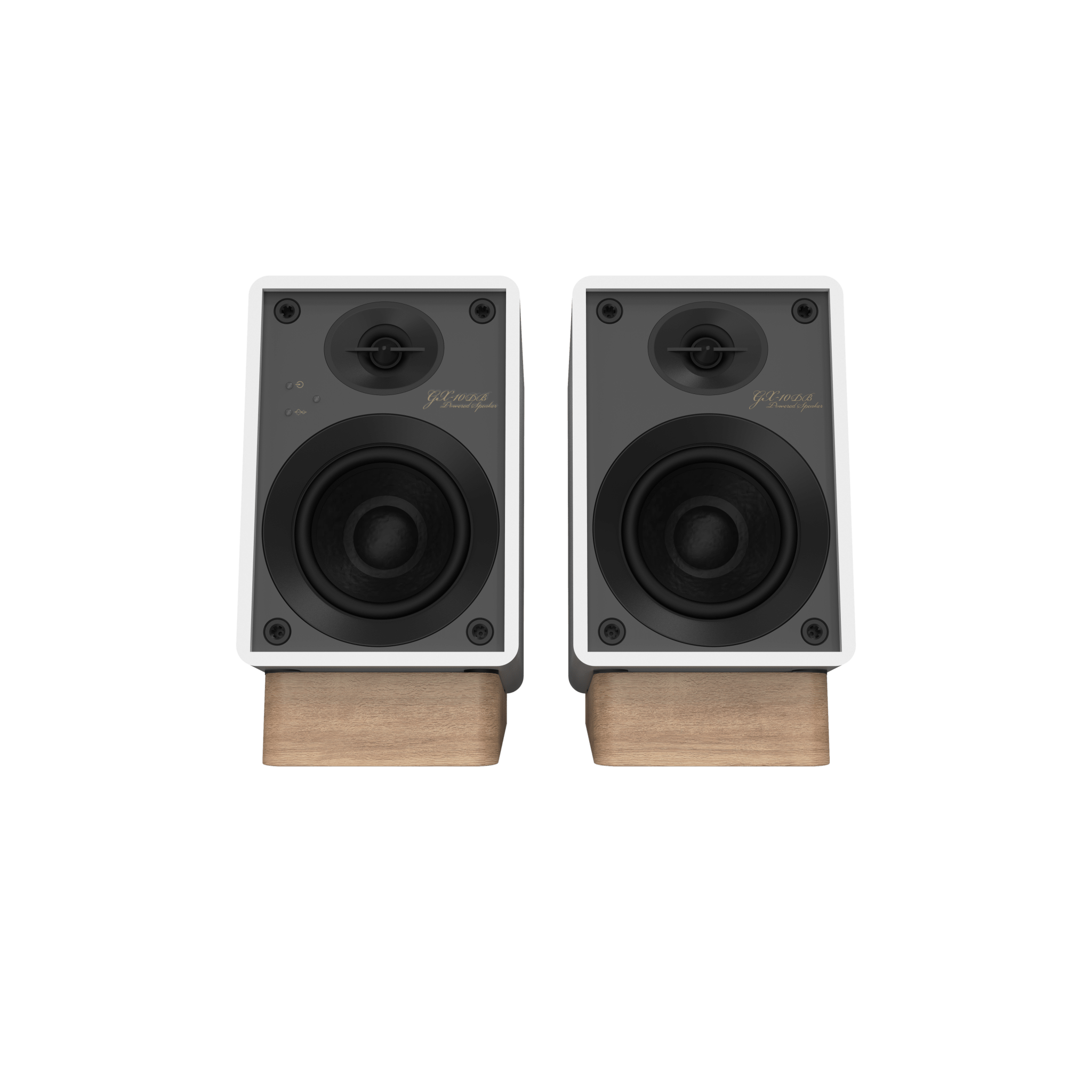 Onkyo GX-10DB Powered Speaker in White pair, without grilles